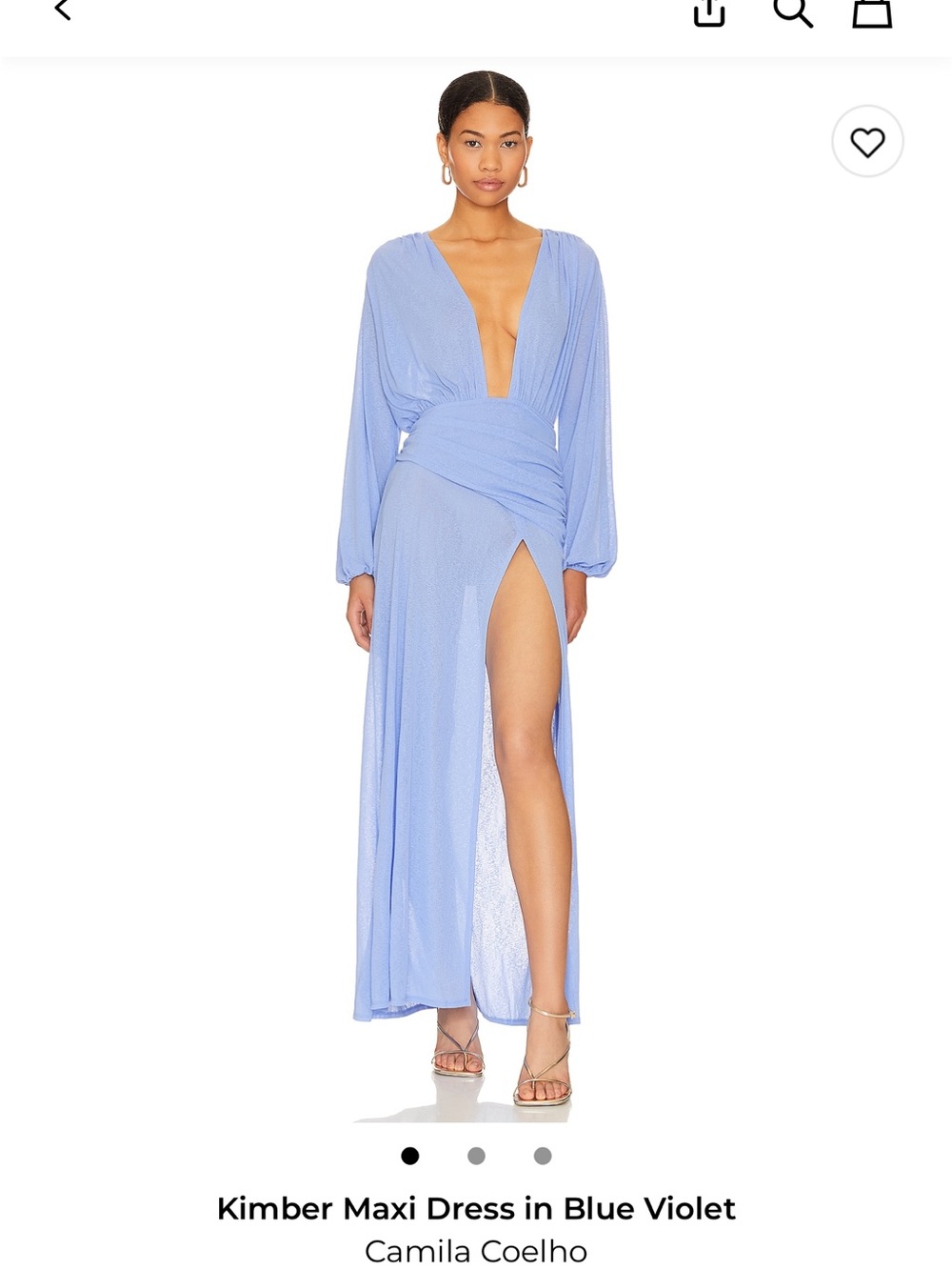Camila Coelho Kimber Maxi Dress in Blue-Violet